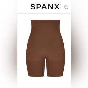 spanx higher power short Chestnut Brown S NWT